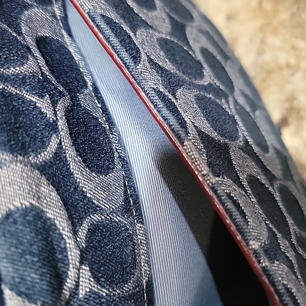 Coach EUC Jamie Camera Bag In Signature Denim - Picture 6 of 10